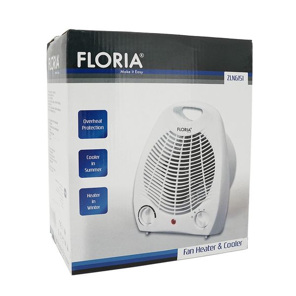 Тепловентилятор Floria ZLN-6151, 2000Вт, 3 режими 1000/2000Вт, Box 23866 фото