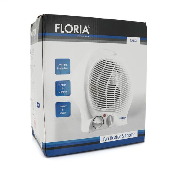 Тепловентилятор Floria ZLN-6171, 2000Вт, 3 режими 1000/2000Вт, Box 23863 фото