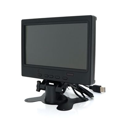 Автомобільний РК-монітор 7"(16：9) панель IPS, AV/VGA/HDMI роз'єм + touchscreen, 1024*600ips, 12-24V, BOX 17651 фото