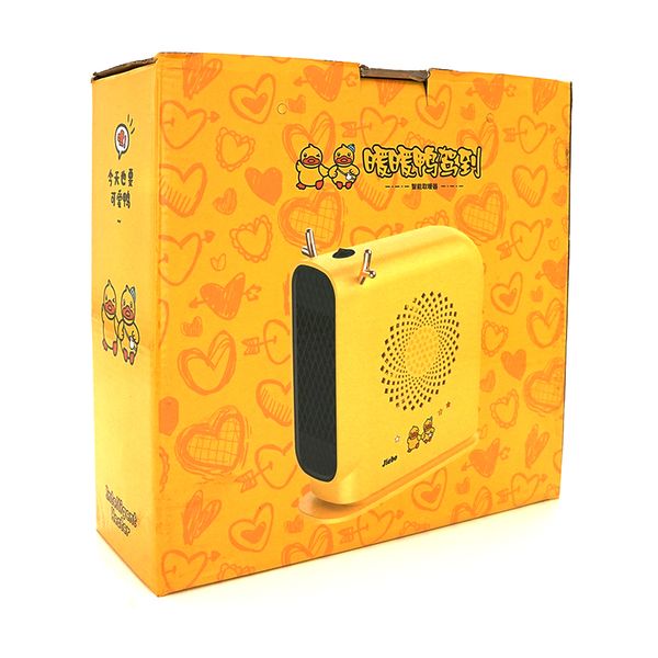 Тепловентилятор спіральний JIEBO-N8, 500W, жовтий, Box 23890 фото