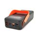 Power bank YM-636 40000mAh Solar, flashlight, Input:5V/2.1A(Micro-USB, Type-C, Lightning), Output:5V /2.1A(4xUSB), plastic, Black, BOX 28184 фото 3