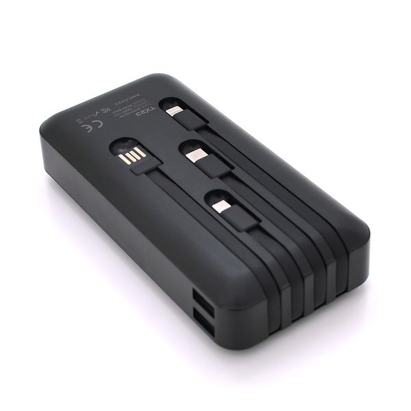 Powerbank TX-23 20000mAh, кабеля USB: Micro, Lighting, Type-C, Mix color, Box 29365 фото