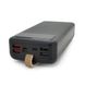 Power bank YM-318KCX 30000mAh, flashlight, Input: 5V/2.1A(micro USB, Type-C, Lightning),Output: 5V /2.1A(4хUSB),With 3 owner cable,plastic,Black,BOX 28200 фото 2