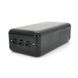 Power bank YM-391 50000 mAh, Input:5V/2.1A(micro USB, Type-C, Lighting), Output:5V /2.1A(3хUSB), plastic, Black, BOX 28199 фото 2