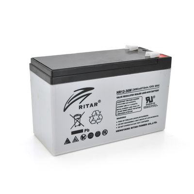 Акумуляторна батарея AGM RITAR HR1236W, Gray Case, 12V 9.0Ah ( 151 х 65 х 94 (100 ) 2.60kg Q10 1710 фото