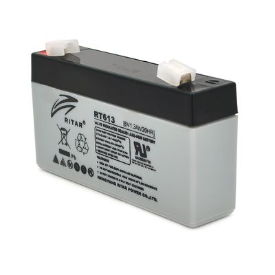 Акумуляторна батарея AGM RITAR RT613, Gray Case, 6V 1.3Ah ( 97х24х 52 (58) ) Q20 2965 фото