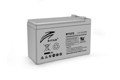 Акумуляторна батарея AGM RITAR RT1272, Gray Case, 12V 7.2Ah (151 х 65 х 94 (100) ) Q10 2975 фото