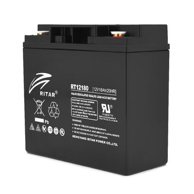 Акумуляторна батарея AGM RITAR RT12180B, Black Case, 12V 18.0Ah (181х77х167) Q2 9842 фото