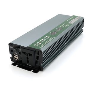 Інвертор напруги Demuda DMDPSW-800W, 12V/220V, 800W з правильною синусоїдою, 1 універсальна розетка, 2 USB, клемні дроти, Q20 29154 фото