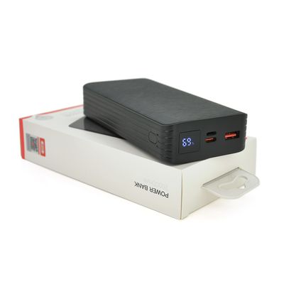 Повербанк XO-PR144 20000mAh, Input:5V/2А(Lightning),5V/3 А,9V/2А(Type-C),Output:5V/3А,9V/2А, 12V/1,5А(USB),Q68,PD20W, plastic, Black 29195 фото