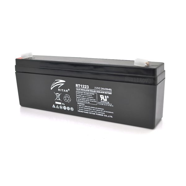 Акумуляторна батарея AGM RITAR RT1223, Black Case, 12V 2.3Ah (177 х 35 х 62 (68)) Q10 2970 фото