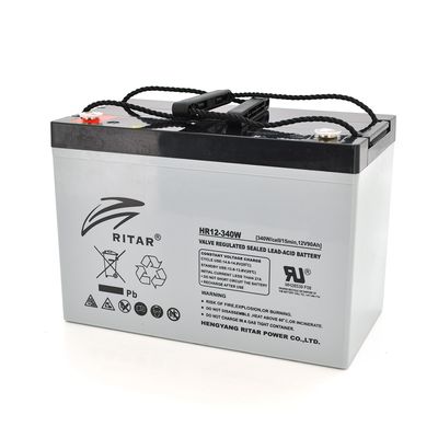 Акумуляторна батарея AGM RITAR HR12340W, Gray Case, 12V 90.0Ah ( 307 х 169 х 210 (215 ) 29.00kg Q1/48 12704 фото