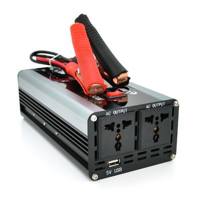 Інвертор напруги AEV4000W, 12/220V з апроксимованою синусоїдою, 2 універсальні розетки, 1*USB (DC:5V/2.4A), крокодили + прикурювач, Q20 28506 фото