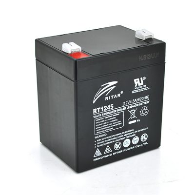 Акумуляторна батарея AGM RITAR RT1245B, Black Case, 12V 4.5Ah ( 90 х 70 х 101 (107) ) Q10 8219 фото