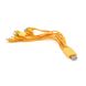 USB кабель з перехідниками 10 в 1, 0,2м, Yellow, ОЕМ Q500 32792 фото 2