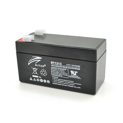Акумуляторна батарея AGM RITAR RT1213, Black Case, 12V 1.3Ah ( 98 х 44 х 53 (59) ) Q20 9091 фото